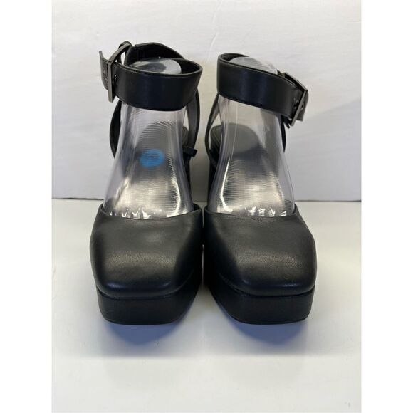 DKNY Women's Faux Leather Block Heel Briella-Platform ANKLE Strap Pump Size 10M - Picture 3 of 9